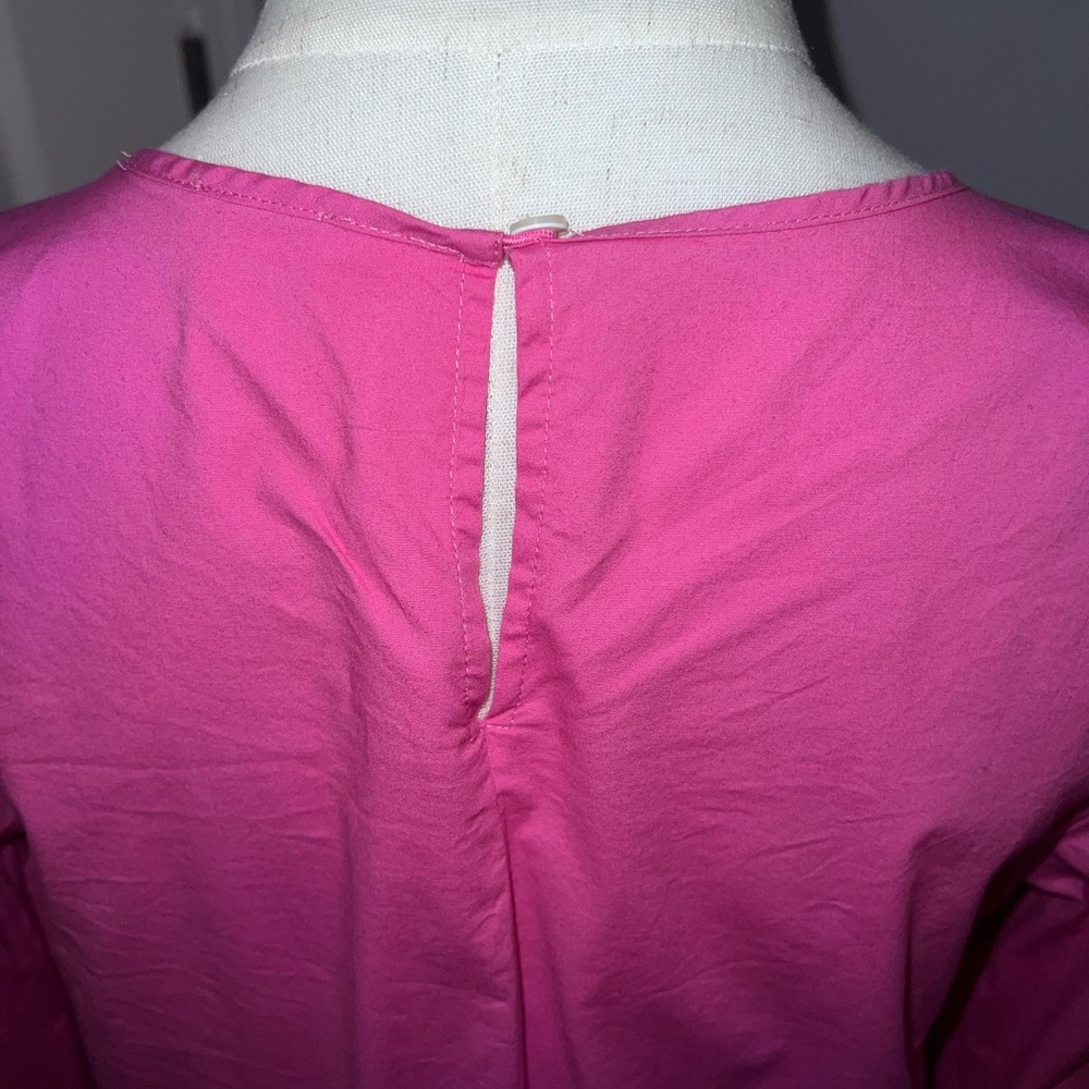 J. Crew Fuchsia Ruffle-Sleeve Blouse - Picture 5 of 6